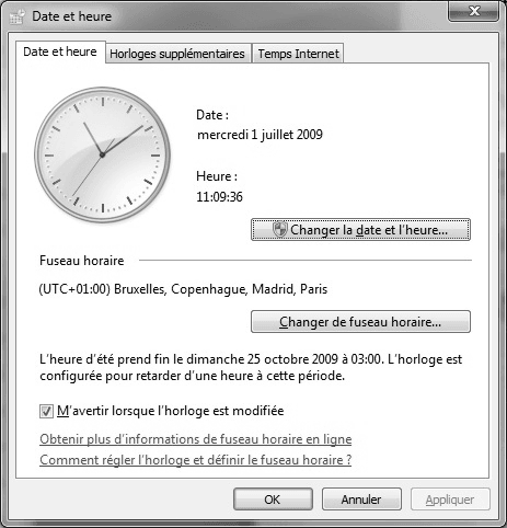 Votre ordinateur ne conserve pas l'heure