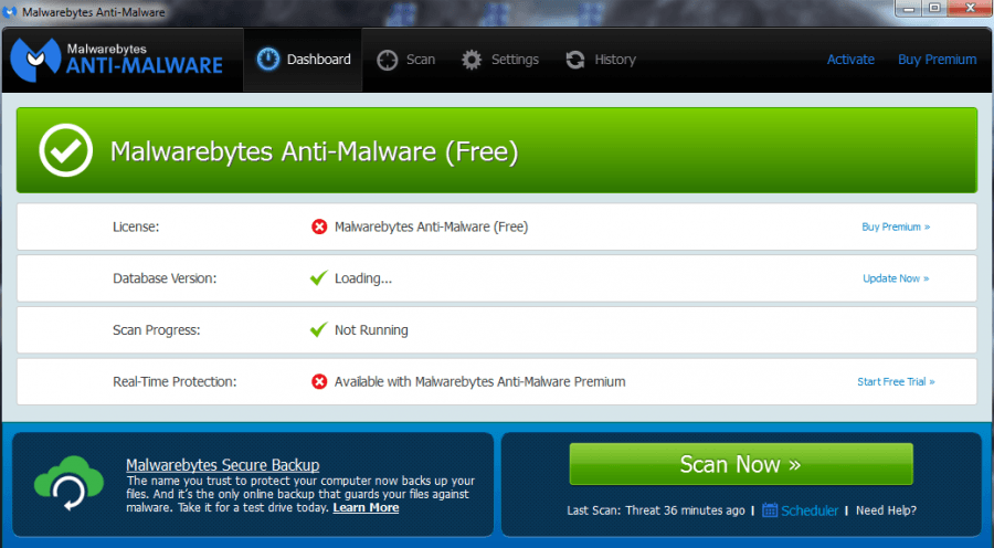 activer malwarebytes anti malware