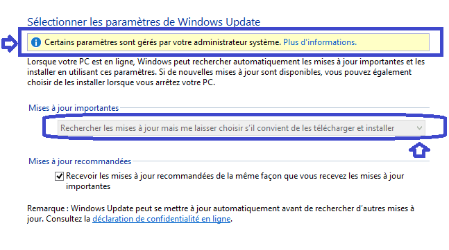 réglage windows update grisé sospc.name.1
