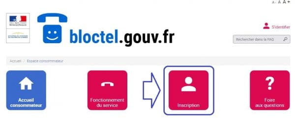 Nouveau service Bloctel : comment s'inscrire. - SOSPC