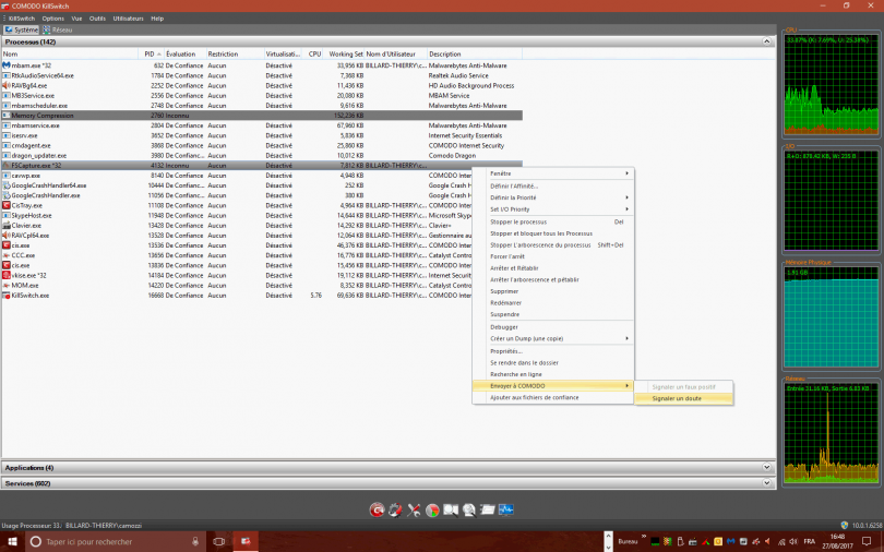 Comodo Firewall 10 & Windows 10 – 1703, par Thierry - SOSPC