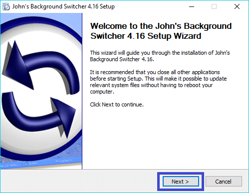 John’s Background Switcher : personnalisez le fond d'écran de votre ordinateur. installation 1