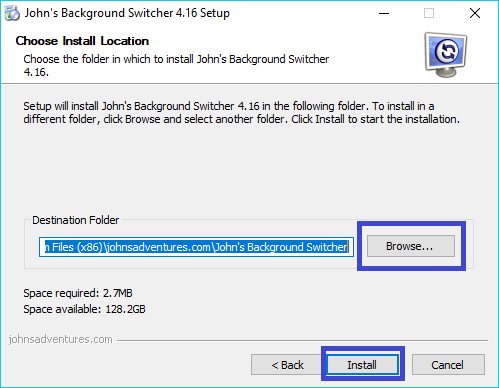 John’s Background Switcher : personnalisez le fond d'écran de votre ordinateur. installation 5