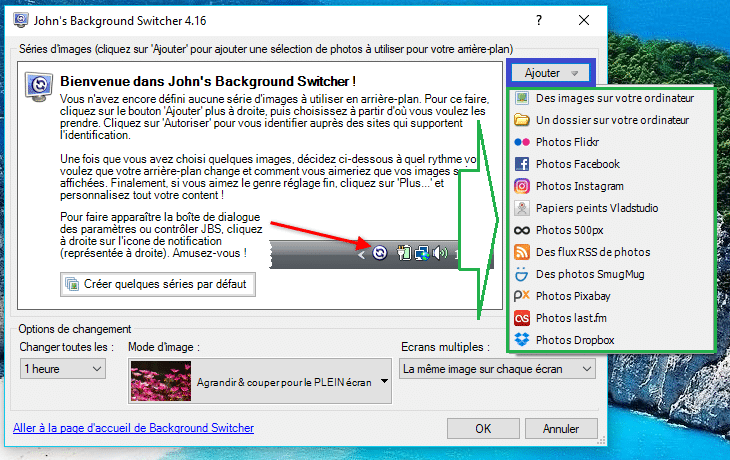 John’s Background Switcher : personnalisez le fond d'écran de votre ordinateur. paramétrage 6