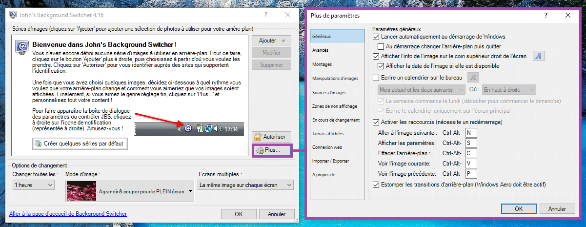 John’s Background Switcher : personnalisez le fond d'écran de votre ordinateur. paramétrage 8