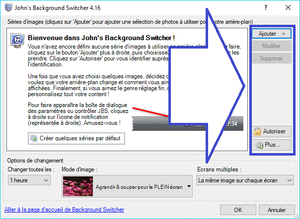 John’s Background Switcher : personnalisez le fond d'écran de votre ordinateur. paramétrage 5
