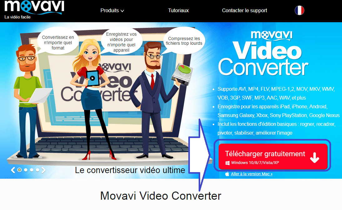 Movavi Video Converter 17 : conversion vidéo 