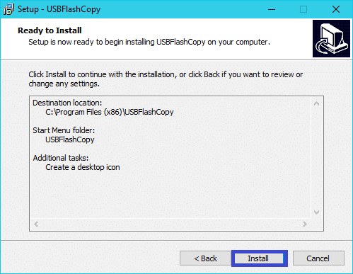 USBFlashCopy : tutoriel installation 6