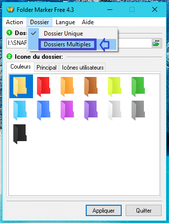 logiciel pour colorer les dossiers