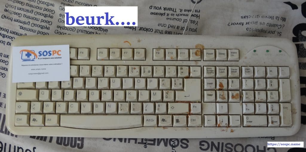 Votre clavier fonctionne mal ? Nettoyez-le ! sospc.name 1