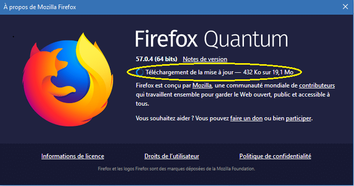 Firefox 58 téléchargement sospc