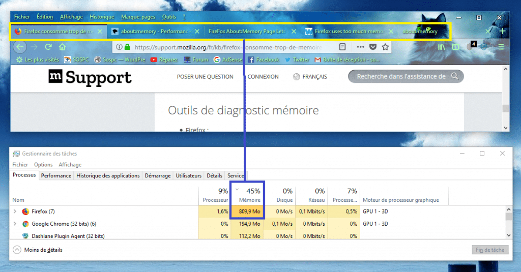 Firefox astuce pour libérer de la mémoire sospc.name capture 1