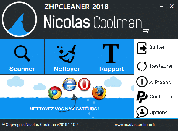 Logiciel en bref : ZHPCleaner 2018.