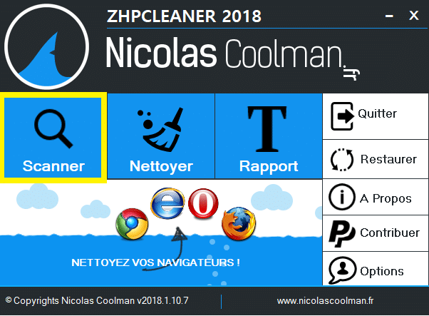 ZHPCleaner 2018. tutoriel