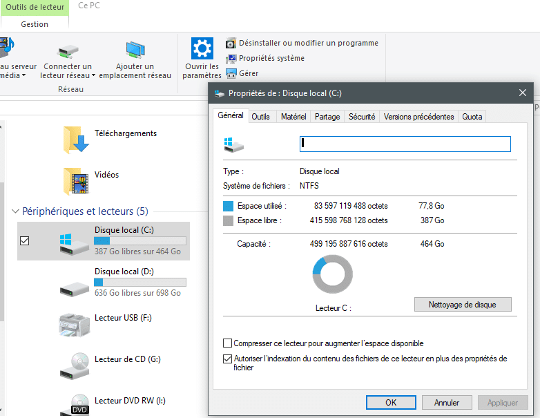nettoyage Windows 10