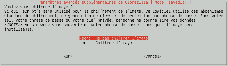 Clonezilla : Backup/Clonage de Disque, tutoriel sospc.name capture 14