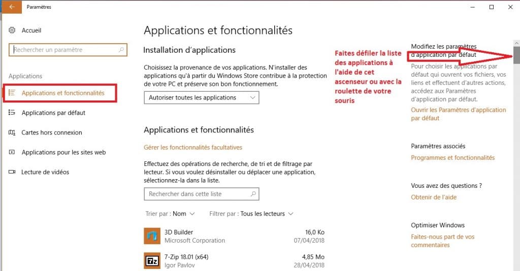 Empêcher Windows 10 installer applications à votre insu,aide.