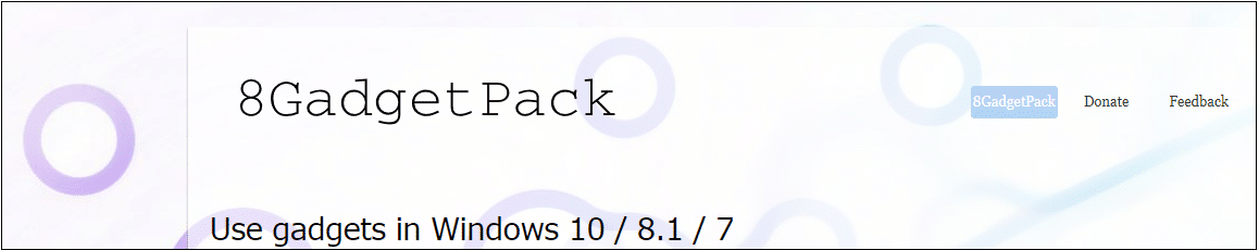 Retrouvez les Gadgets Windows 7 sous Windows 8 / 10, par Jeff77.