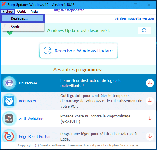 bloquer Windows Update une solution qui marche.