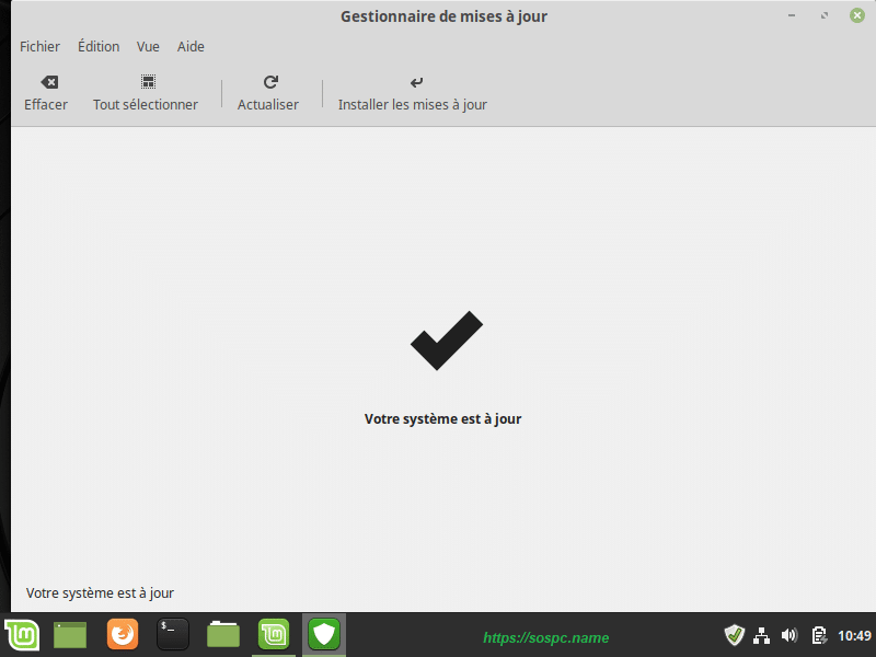 L’écran d’accueil de Linux Mint, image 14