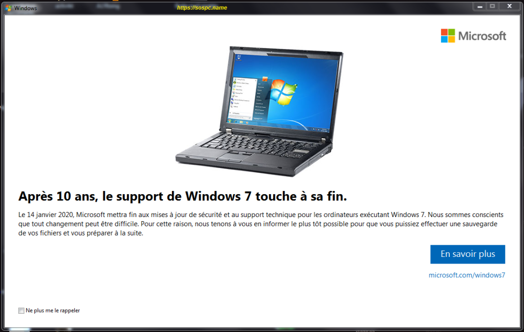 Le support de Windows 7 touche à sa fin après 10 ans image 1