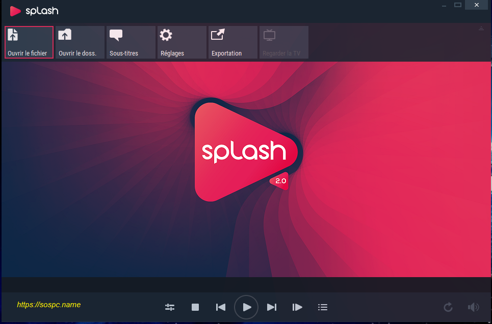 Splash 2.0, un excellent lecteur vidéo.