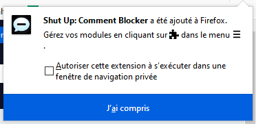 Masquer les commentaires sur les sites avec une extension