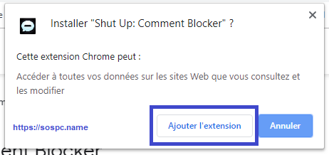 Masquer les commentaires sur les sites avec une extension