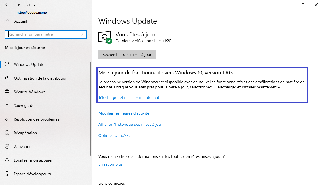 Windows 10 May Update : pourquoi SOSPC ne vous propose pas de tuto.