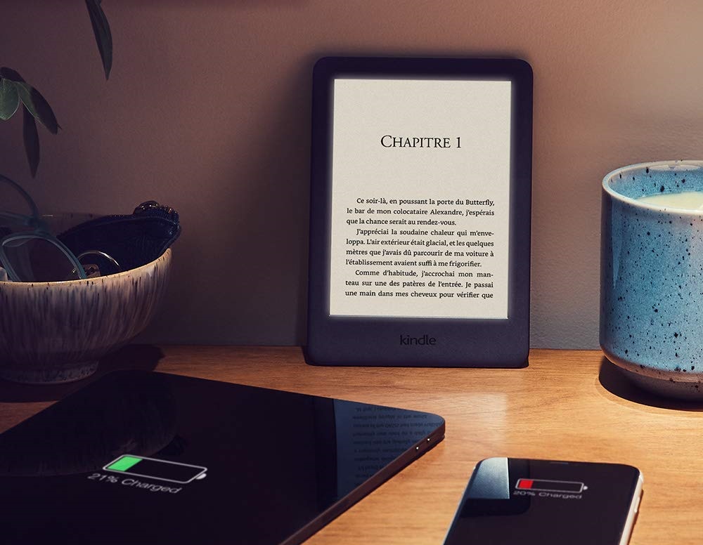 La Kindle d'Amazon avec un éclairage frontal intégré en test.