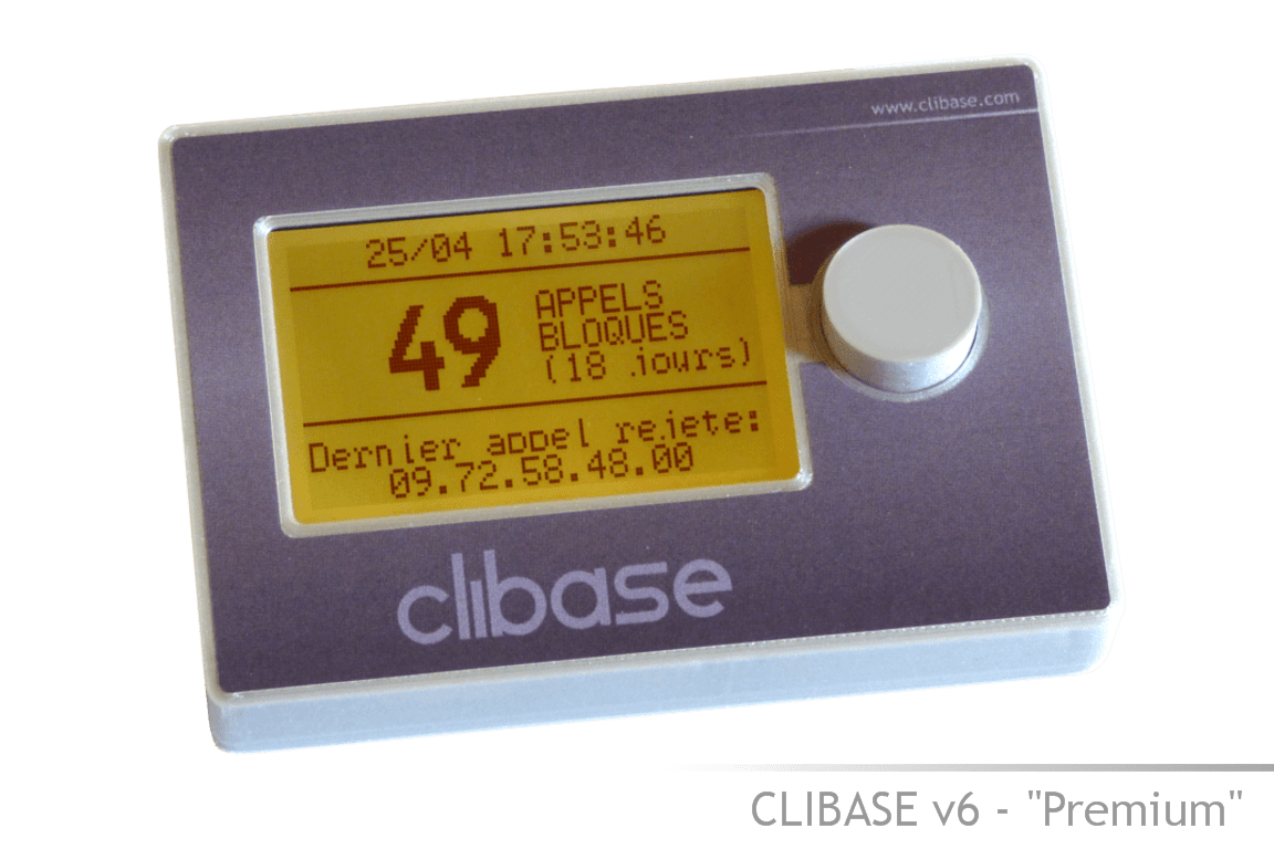 Bloqueur d'appels indésirables pour téléphone Fixe CELLWORLD CLIBASE V6 Premium 