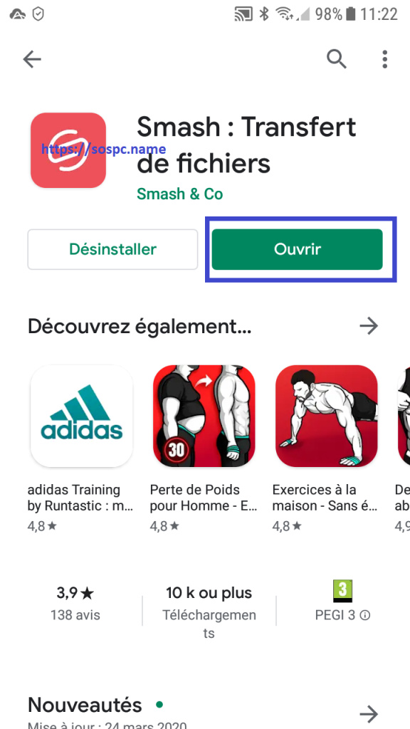 Smash lance ses apps Android et iOS
