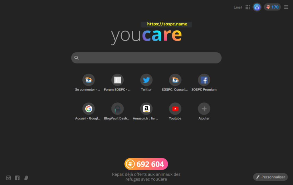 YouCare, le moteur de recherche caritatif à adopter