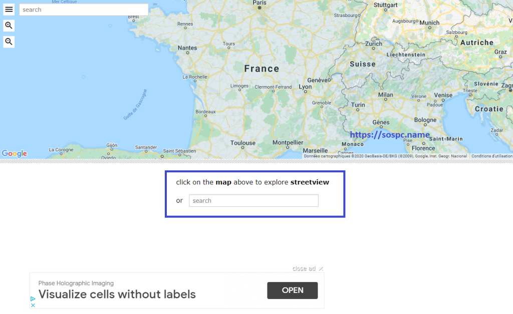 ShowMyStreet : une version simplifiée mais plus rapide que Google Maps