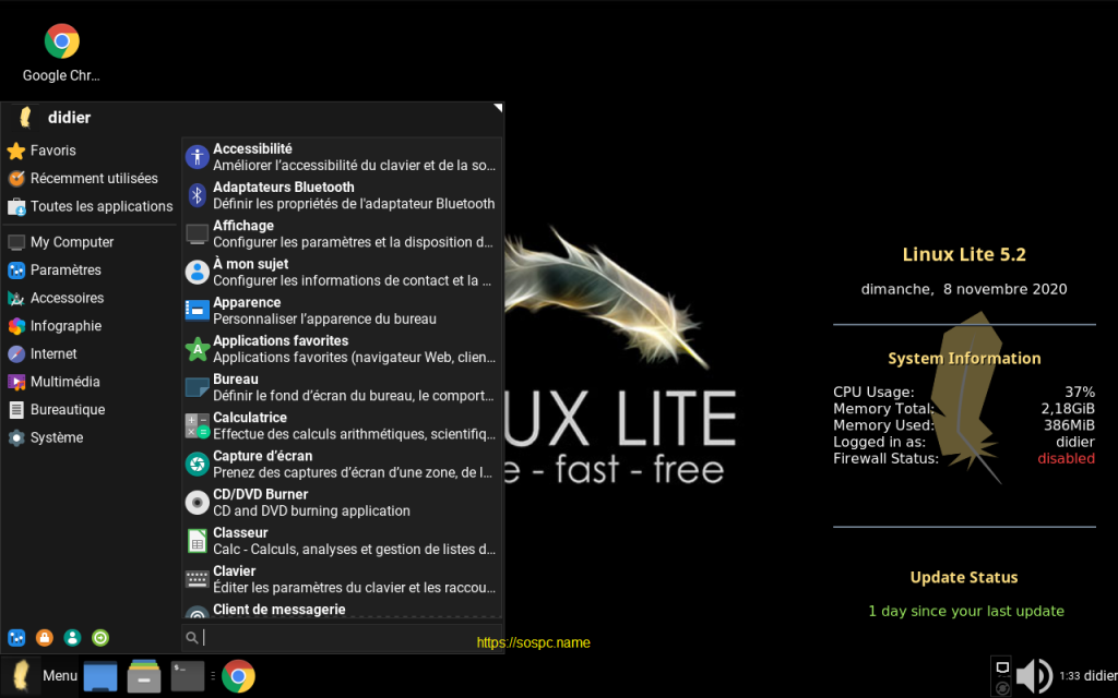 Envie d’un Linux léger&nbsp;? Linux Lite bien sûr