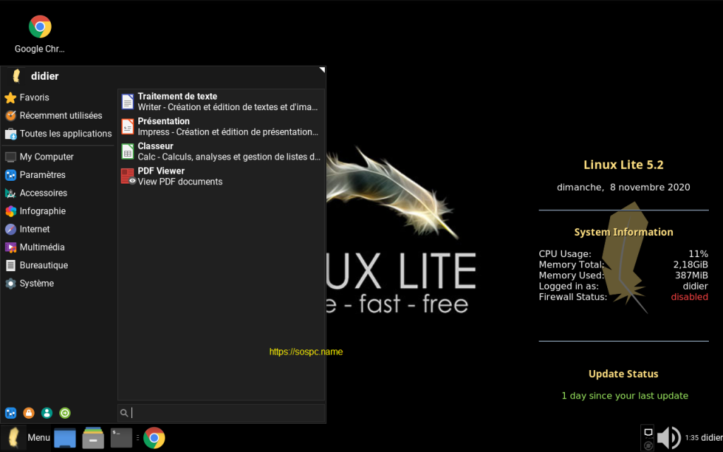 Envie d’un Linux léger&nbsp;? Linux Lite bien sûr