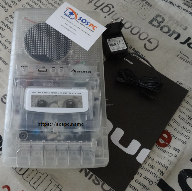 Un magnétophone à cassettes magnétiques & enregistreur numérique !