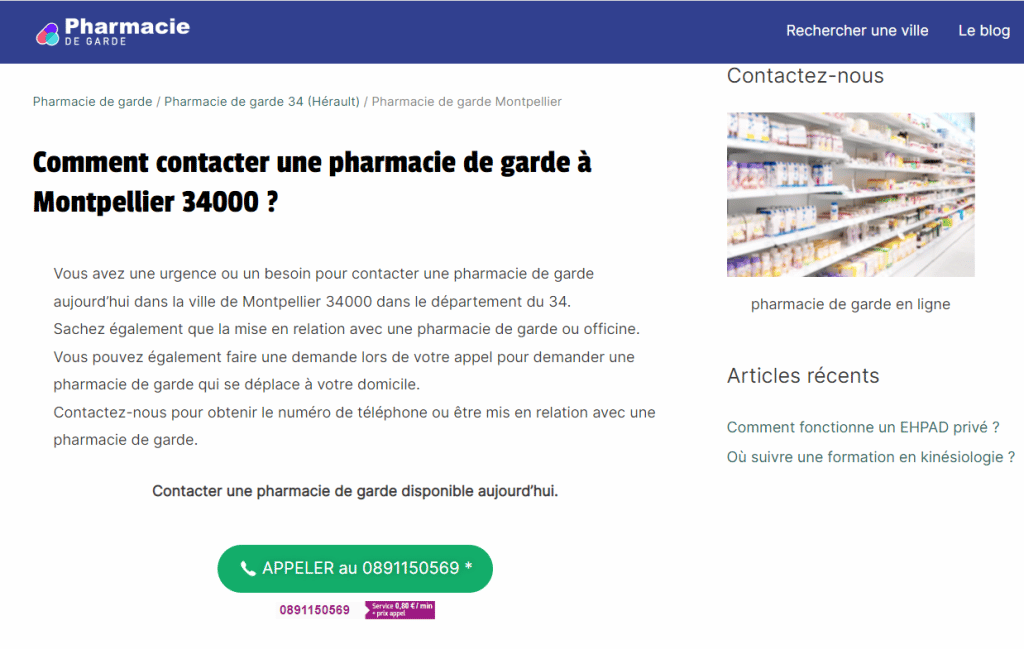 Pharmacies de garde : attention à ces sites affichant des numéros surtaxés