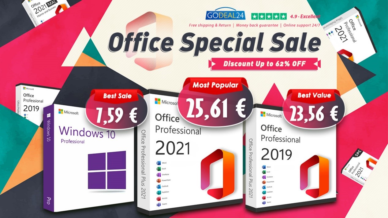 Profitez de Microsoft Office 2021 et Windows 11 à seulement 10€ avec une  licence à vie sur Godeal24